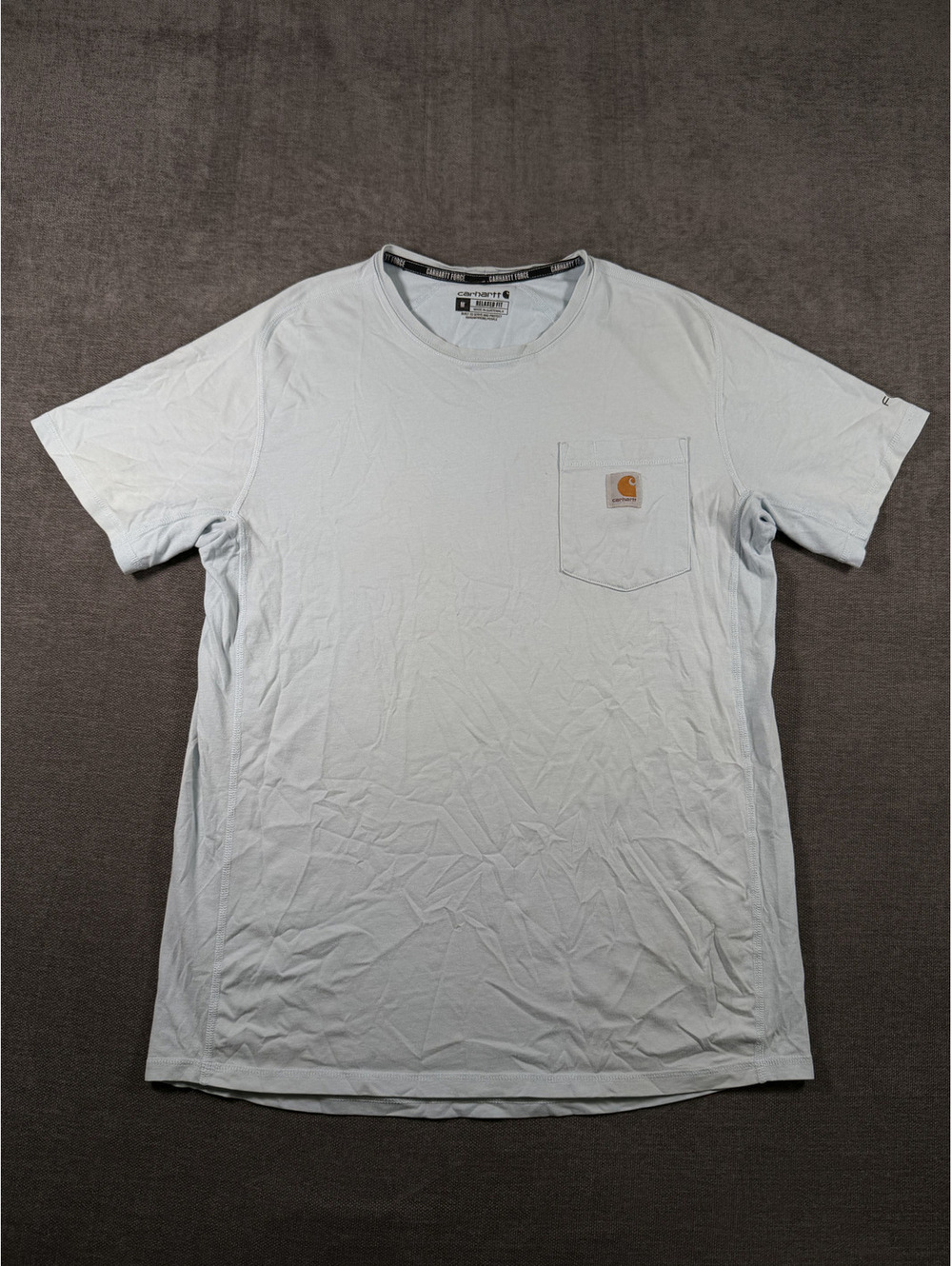 Carhartt Relaxed Fit Light Blue Pocket T-Shirt Medium